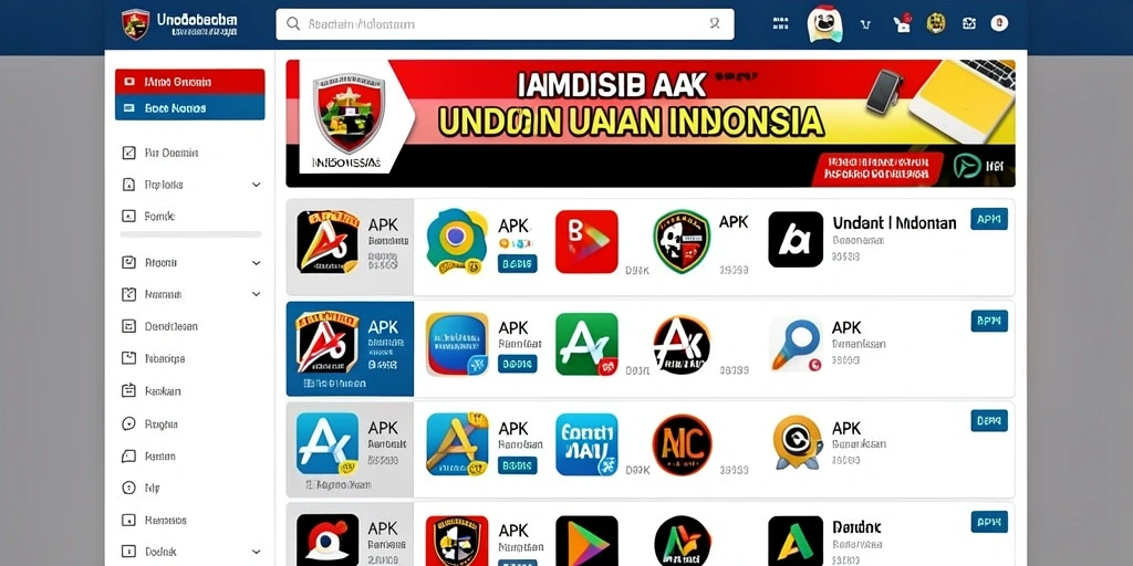 Tampilan antarmuka utama yang menarik.