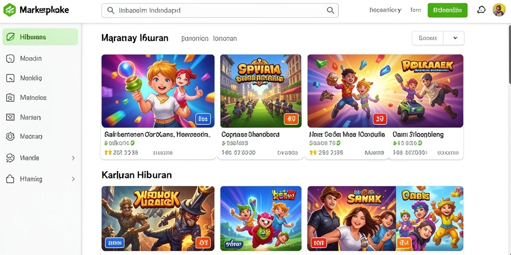 Tampilan karakter utama yang menonjol di dunia fantastis.
