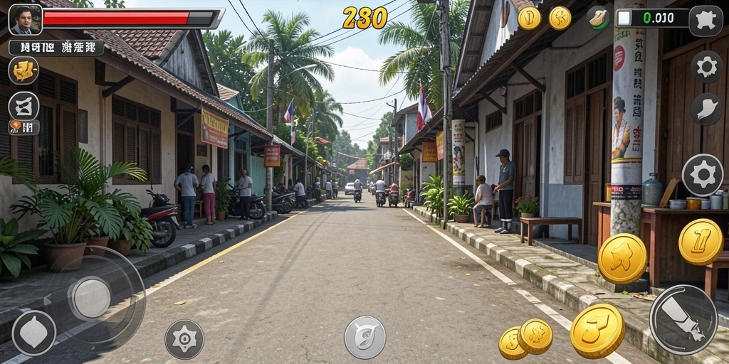 Screenshot menampilkan antarmuka permainan yang menarik.